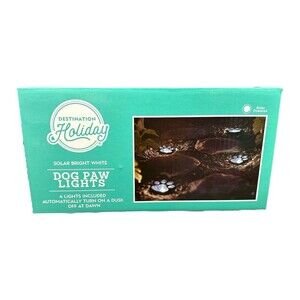 Outdoor DOG PAW Solar‎ Lights, 4 ct